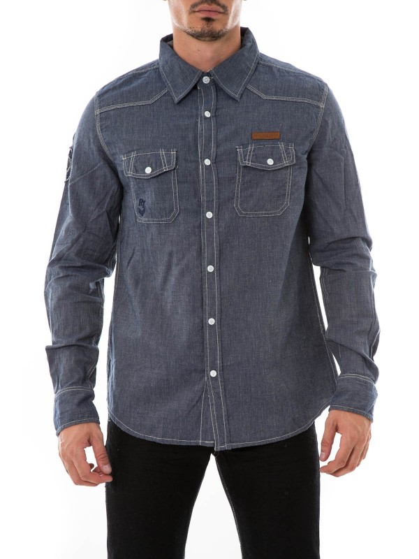 CHEMISE TISKA - Bleu