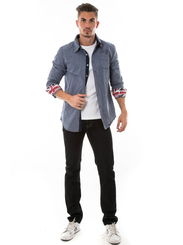 CHEMISE TROMA - Marine