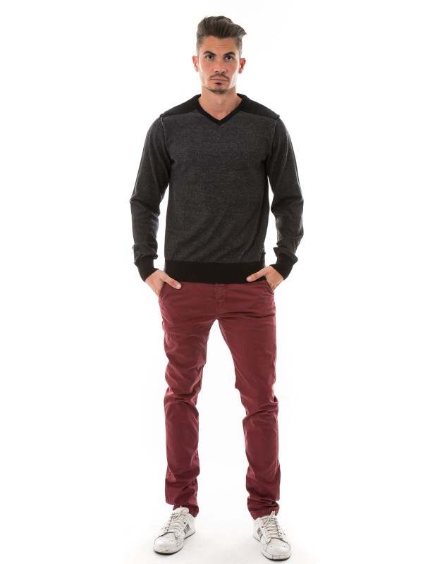 PULL V LUCREZIO - Gris