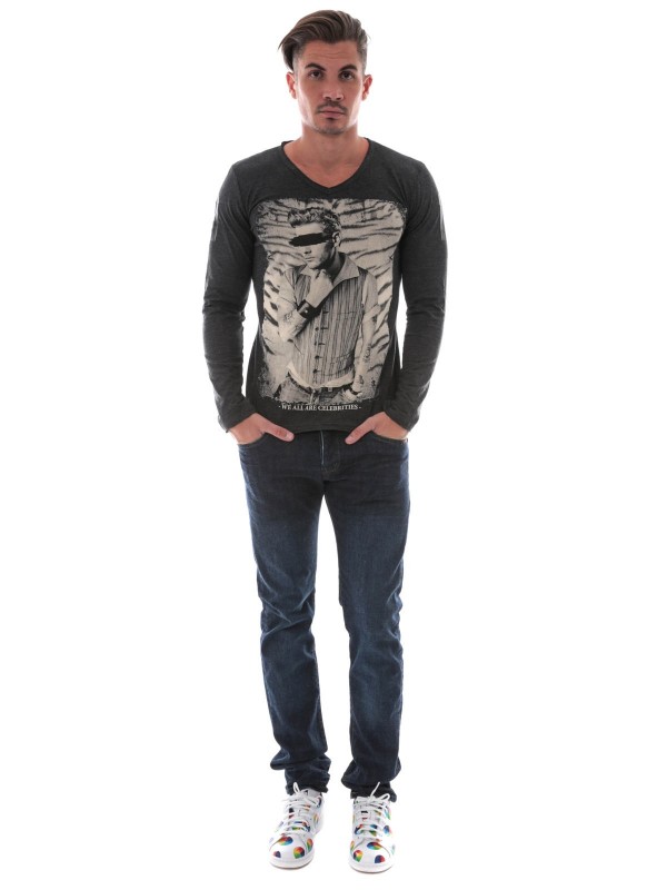 T-SHIRT JENOVA - Gris foncé