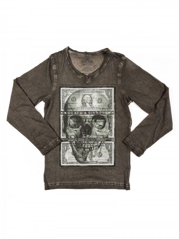 T-SHIRT JONAEL BOY - Gris...