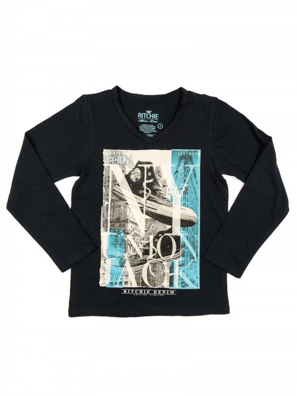 T-SHIRT JORAM BOY - Marine