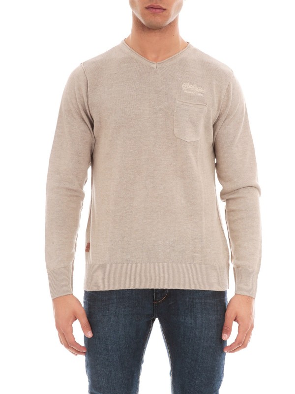 PULL V LIN AZARIA - Beige