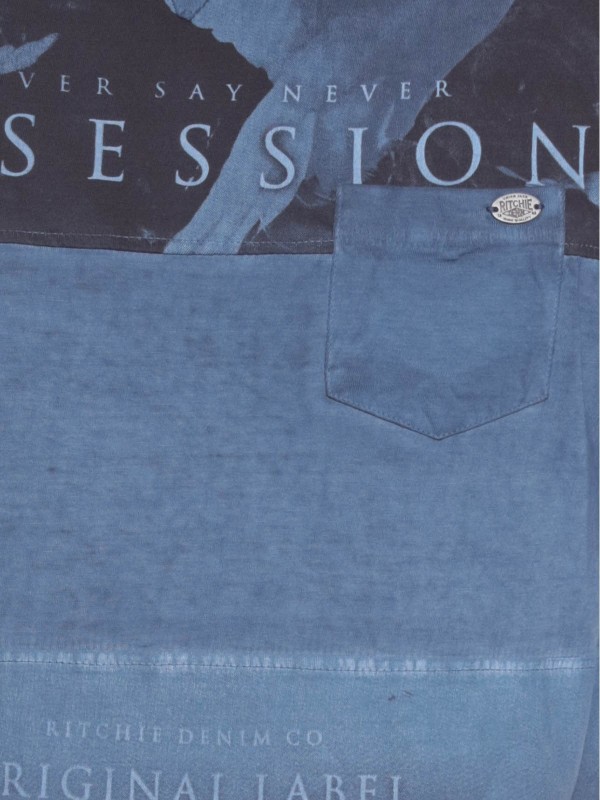 T-SHIRT JITECK - Bleu