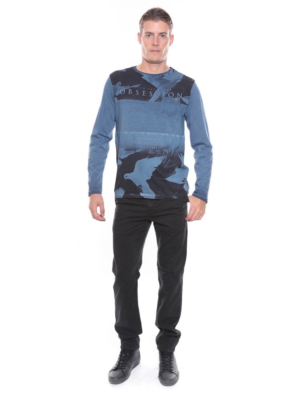 T-SHIRT JITECK - Bleu