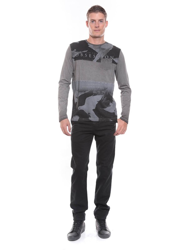 T-SHIRT JITECK - Gris