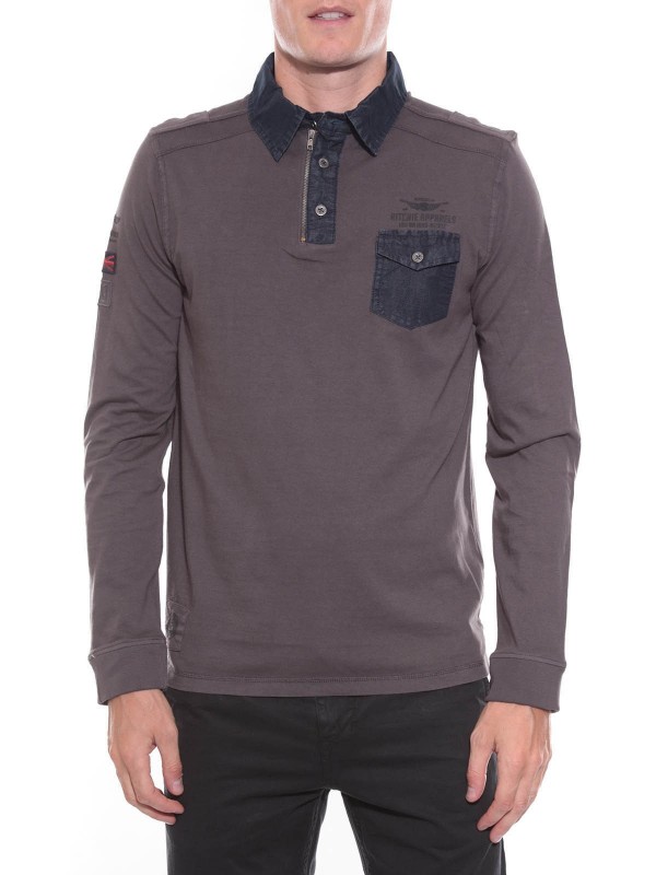 POLO PRESTONE - Gris