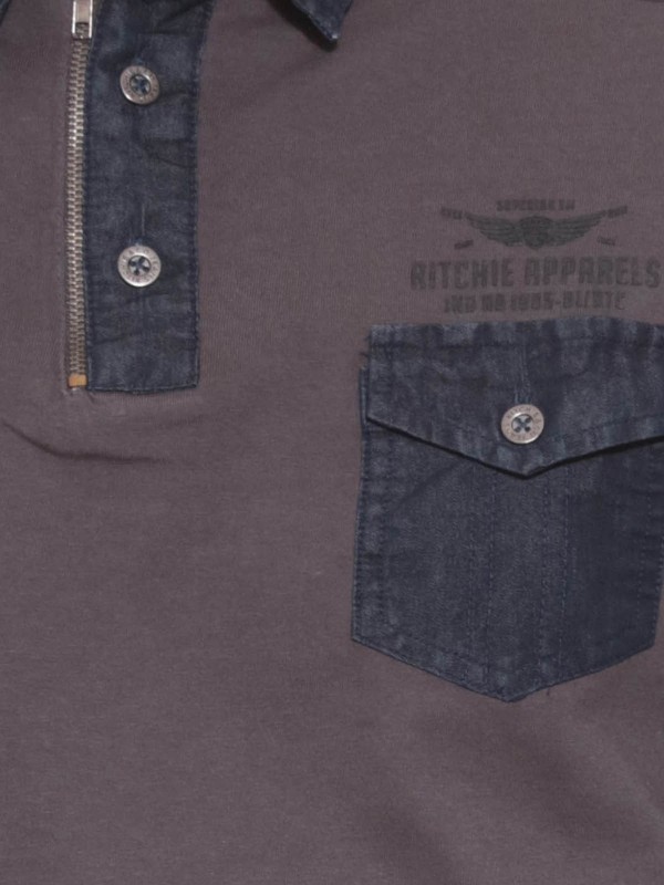 POLO PRESTONE - Gris