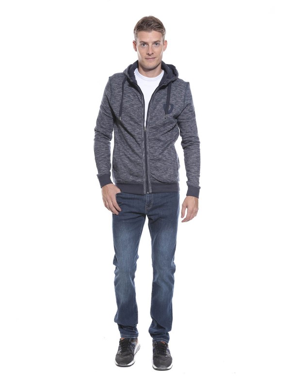 SWEAT ZIPPE WISIGO - Marine