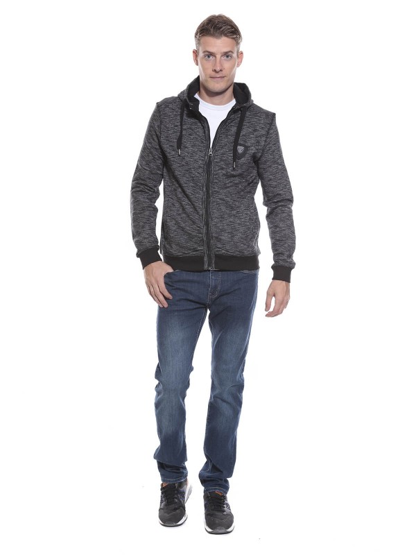 SWEAT ZIPPE WISIGO - Noir