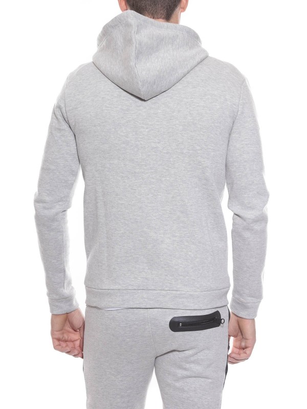 SWEAT ZIPPE WEG - Gris clair