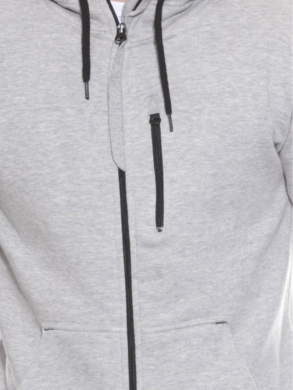 SWEAT ZIPPE WEG - Gris clair
