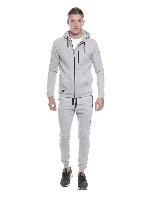 SWEAT ZIPPE WEG - Gris clair