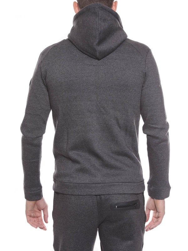 SWEAT ZIPPE WEG - Gris foncé