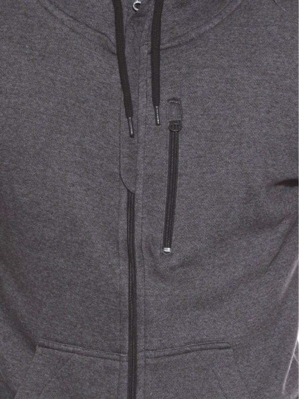 SWEAT ZIPPE WEG - Gris foncé