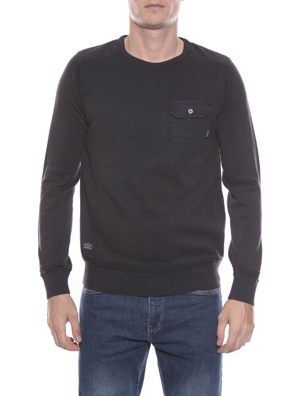 PULL LACOM - Gris foncé