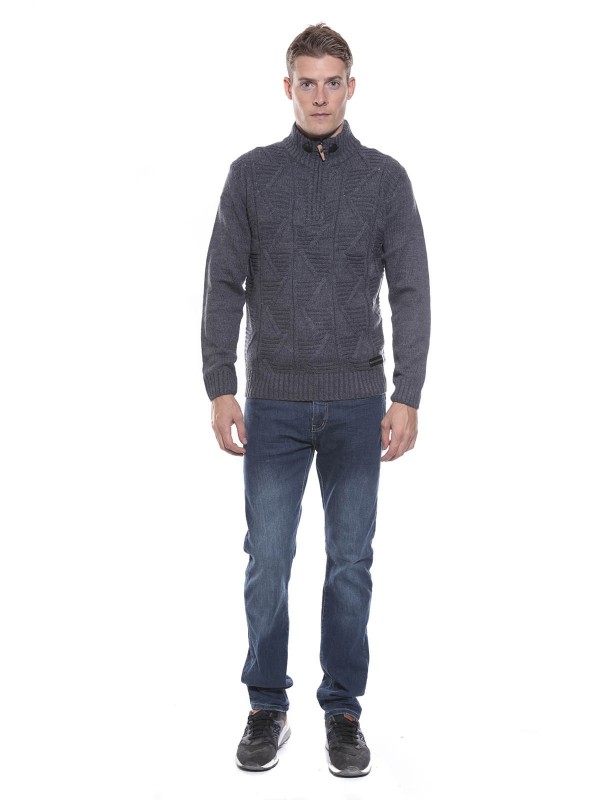 PULL LONGO - Bleu