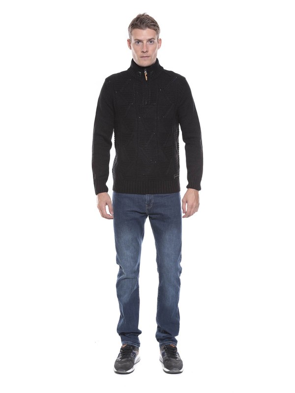 PULL LONGO - Noir