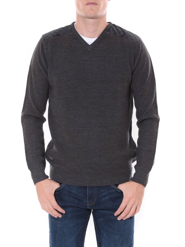 PULL V LEXIC - Gris