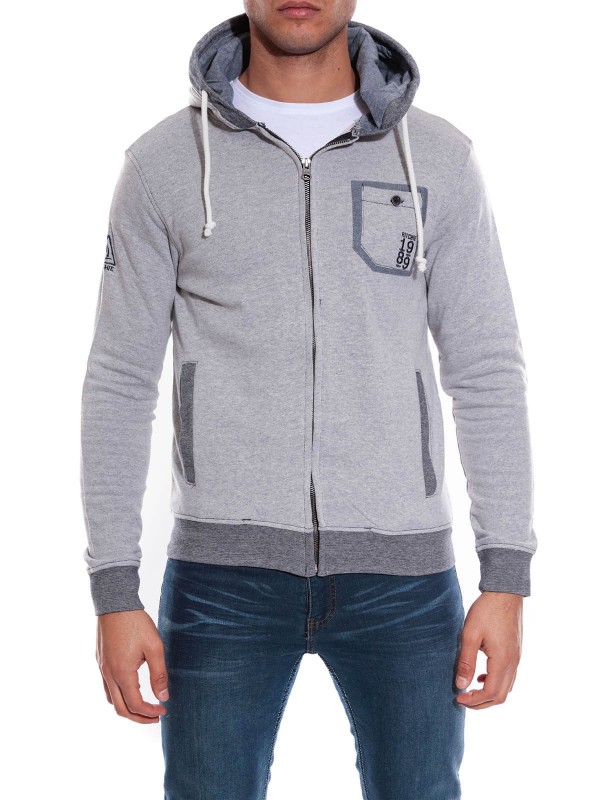SWEAT ZIPPE WAFAA - Gris