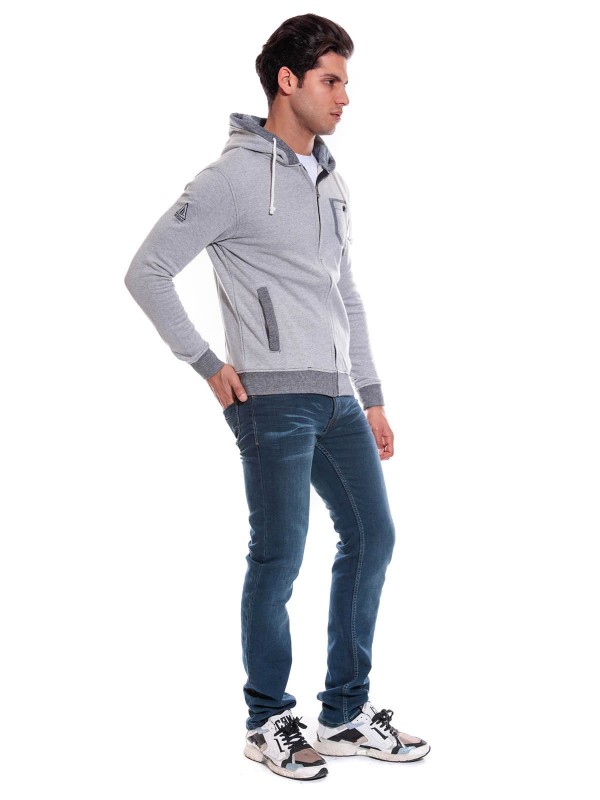 SWEAT ZIPPE WAFAA - Gris
