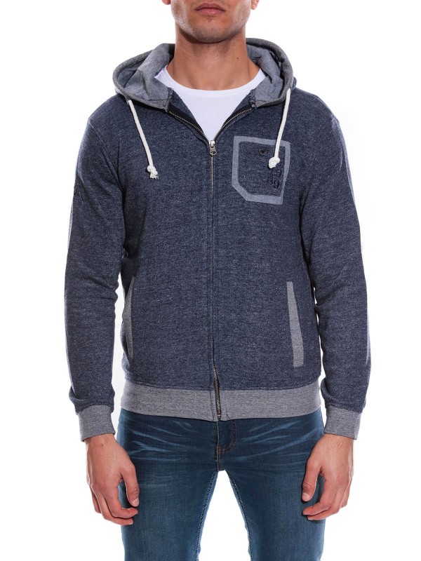 SWEAT ZIPPE WAFAA - Marine