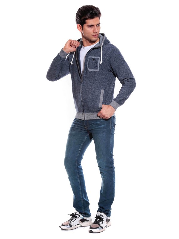 SWEAT ZIPPE WAFAA - Marine