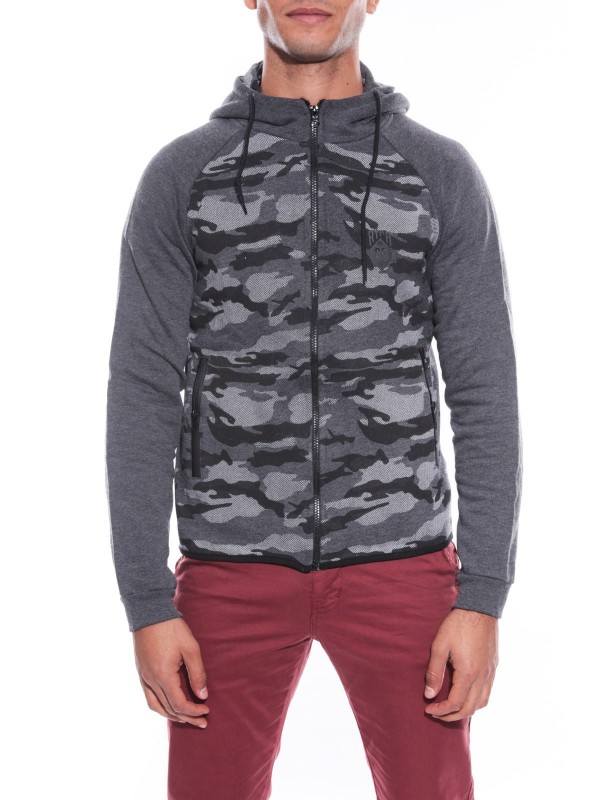 SWEAT ZIPPE WARELL - Gris