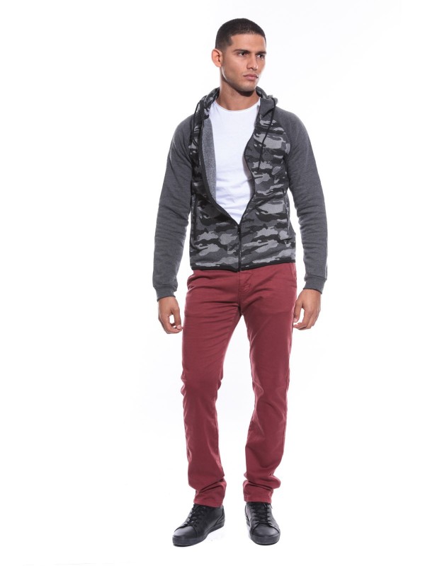 SWEAT ZIPPE WARELL - Gris