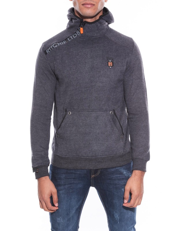SWEAT CAPUCHE WASLAW - Gris