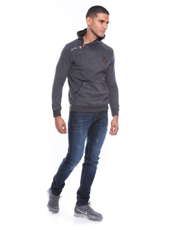 SWEAT CAPUCHE WASLAW - Gris