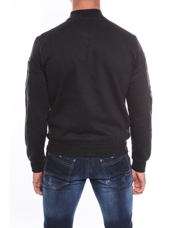 SWEAT ZIPPE WOLFIK - Noir