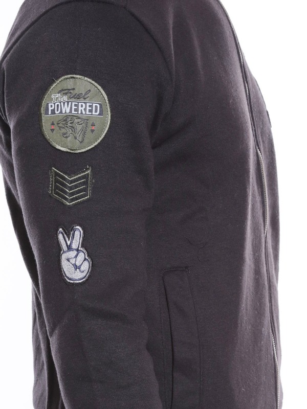 SWEAT ZIPPE WOLFIK - Noir