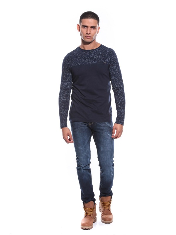 T-SHIRT JOVANY - Marine