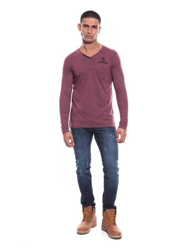 T-SHIRT JUSTUS - Bordeaux