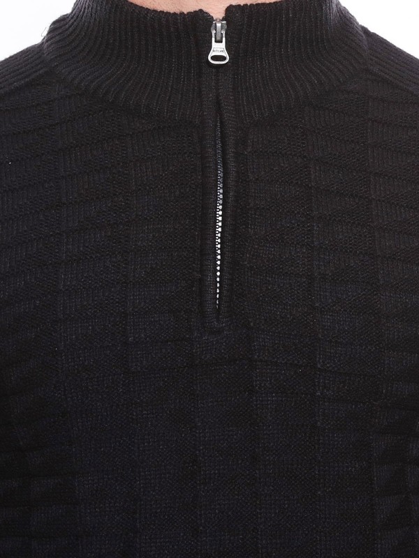 PULL COL MONTANT LAKDAR - Noir