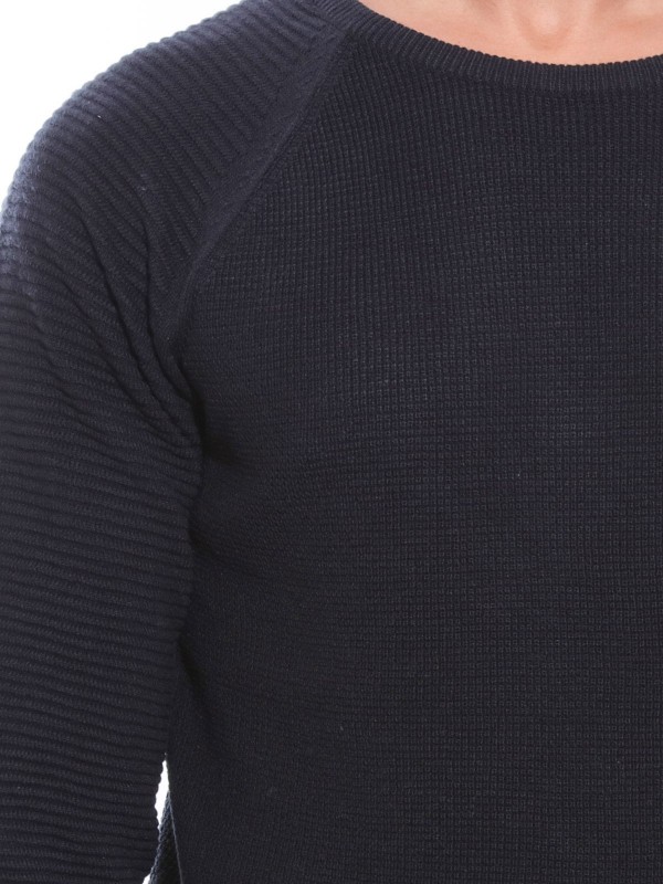 PULL COL ROND LECQUES - Marine