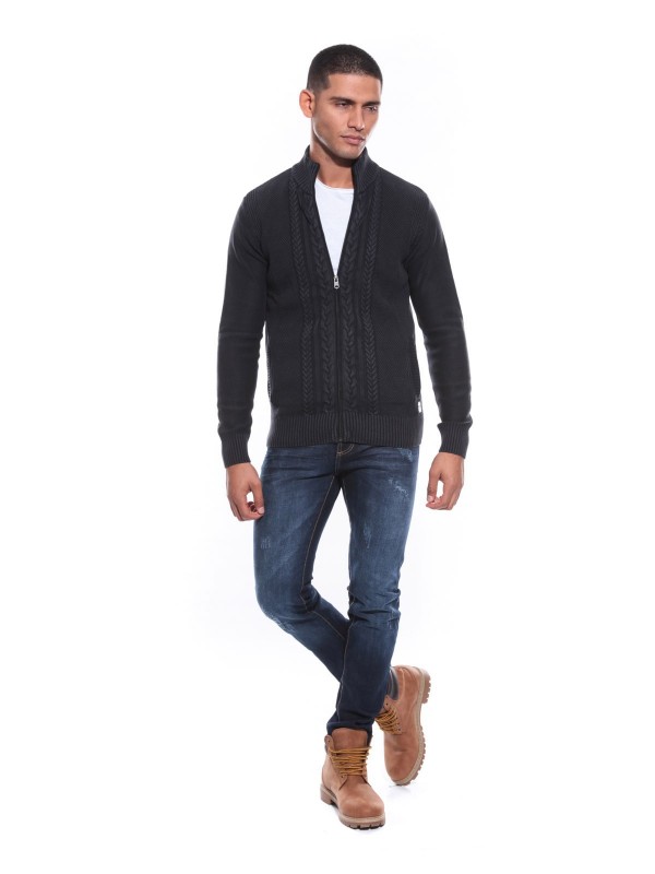GILET LENZO - Gris foncé