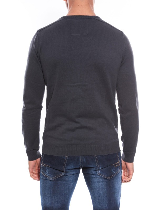 PULL COL V LEXINGTON - Gris...