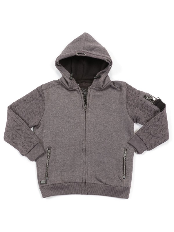 SWEAT ZIPPE WARRYK BOY - Gris