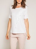 T-shirt col rond manches courtes avec volant FIRMINI