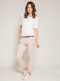 T-shirt col rond manches courtes avec volant FIRMINI