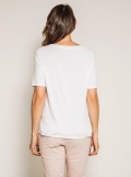 T-shirt col rond manches courtes avec volant FIRMINI
