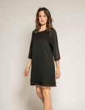 Robe courte bimatière IDALIE