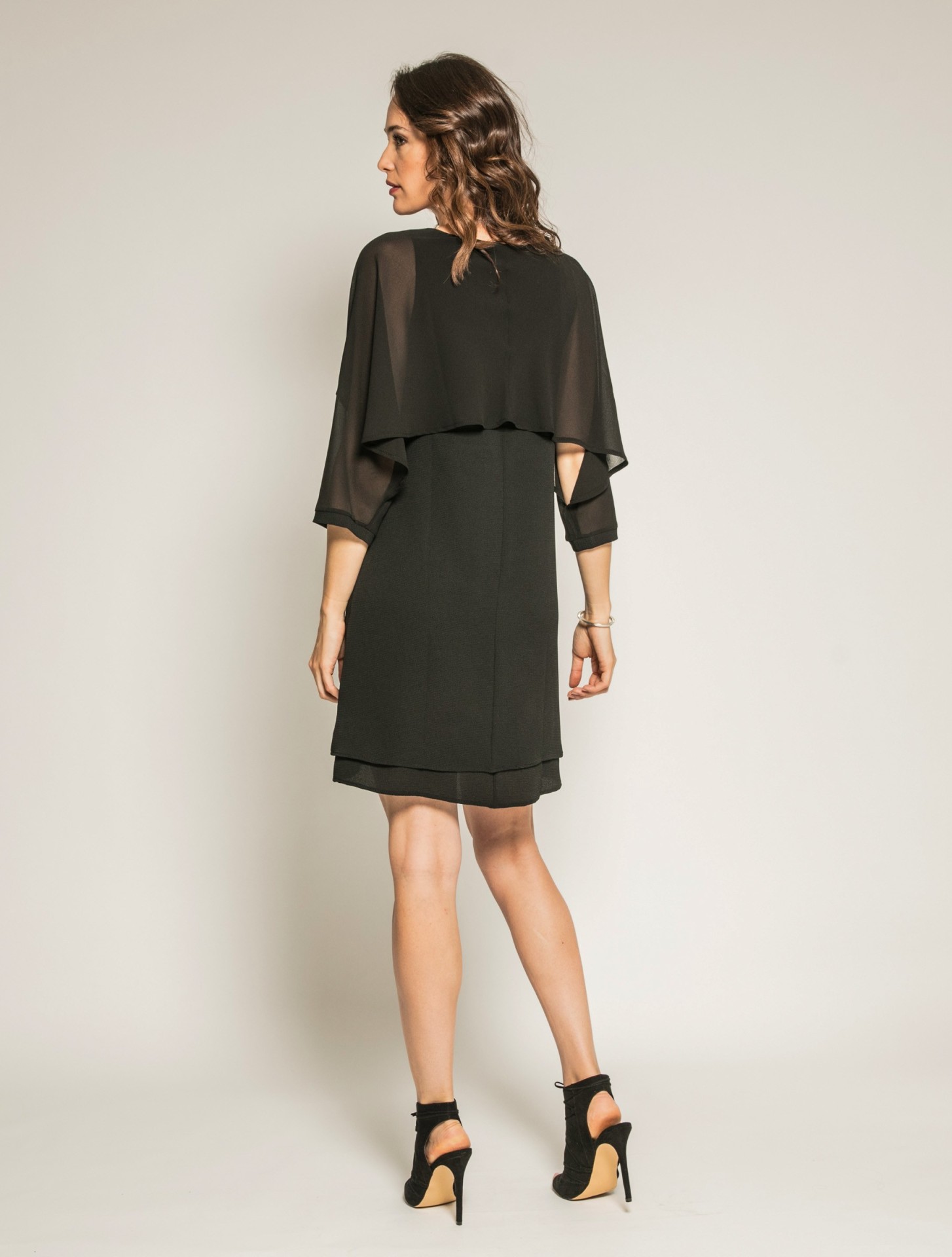 Robe courte bimatière IDALIE