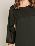 Robe courte bimatière IDALIE