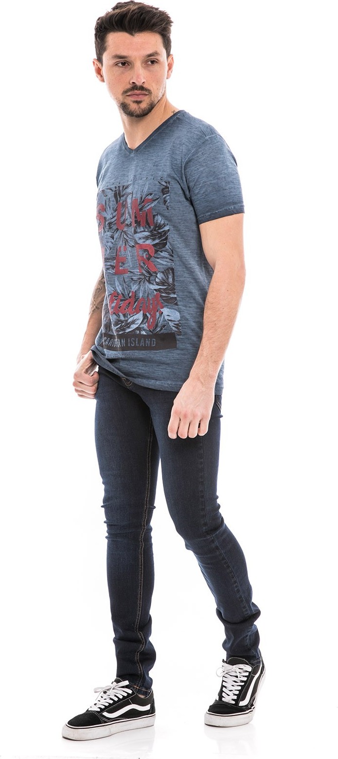 T-shirt col V manches courtes NOGOTA