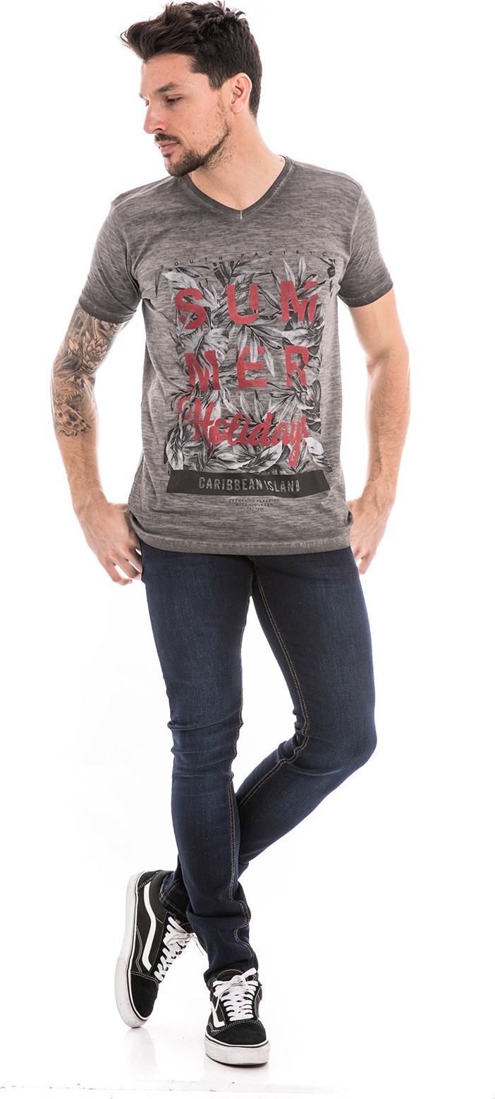 T-shirt col V manches courtes NOGOTA