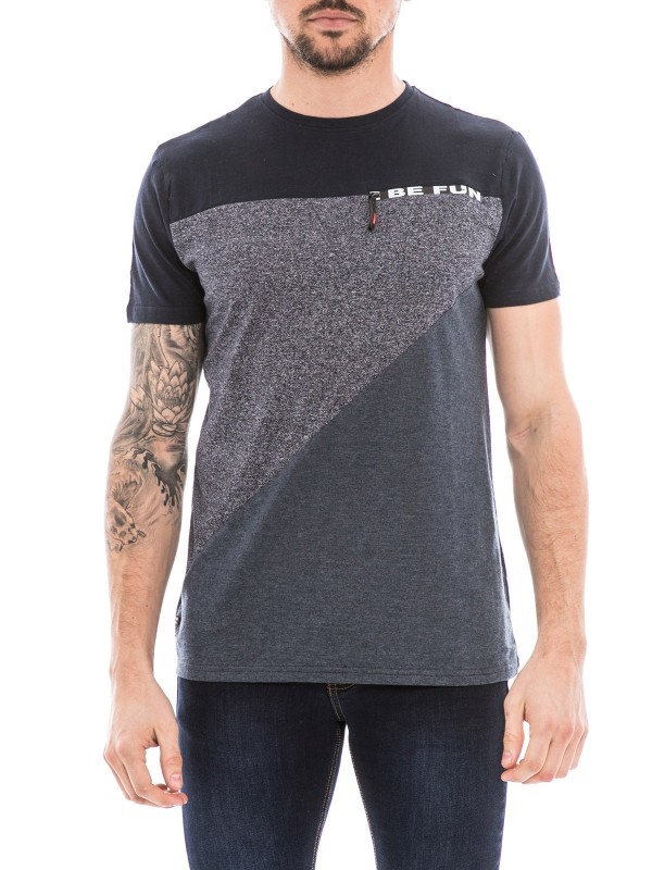 T-shirt col rond pur coton...