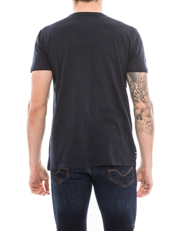 T-shirt col rond pur coton...